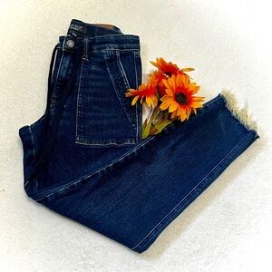 Judy Blue Dark Wash Tie Waist Tapered Jogger Jean - Size 1/25